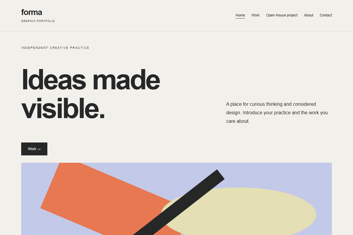 Forma website design preview
