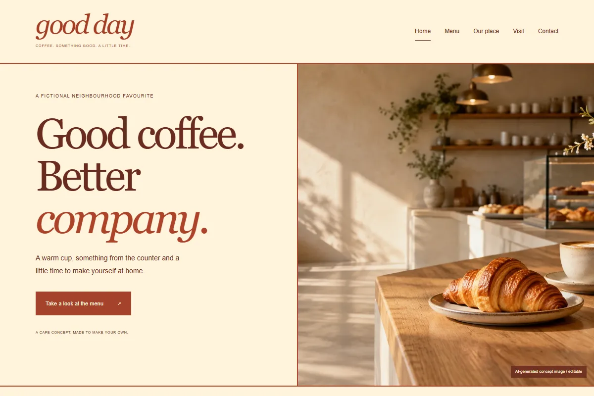 Good Day website design preview